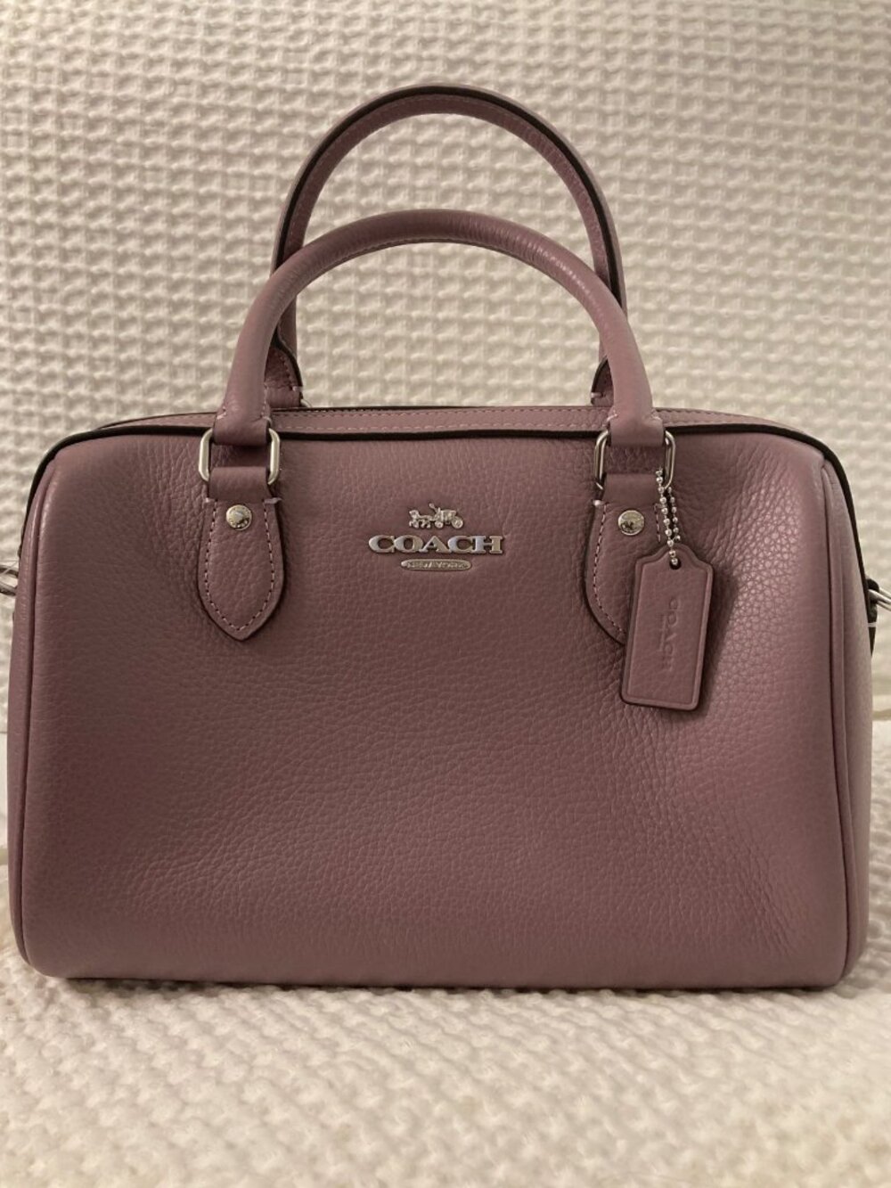 BNWT: Rare Coach Rowan Satchel Crossbody Bag - Jasmine Purple